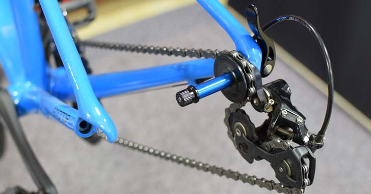 ダミーハブを使用している様子