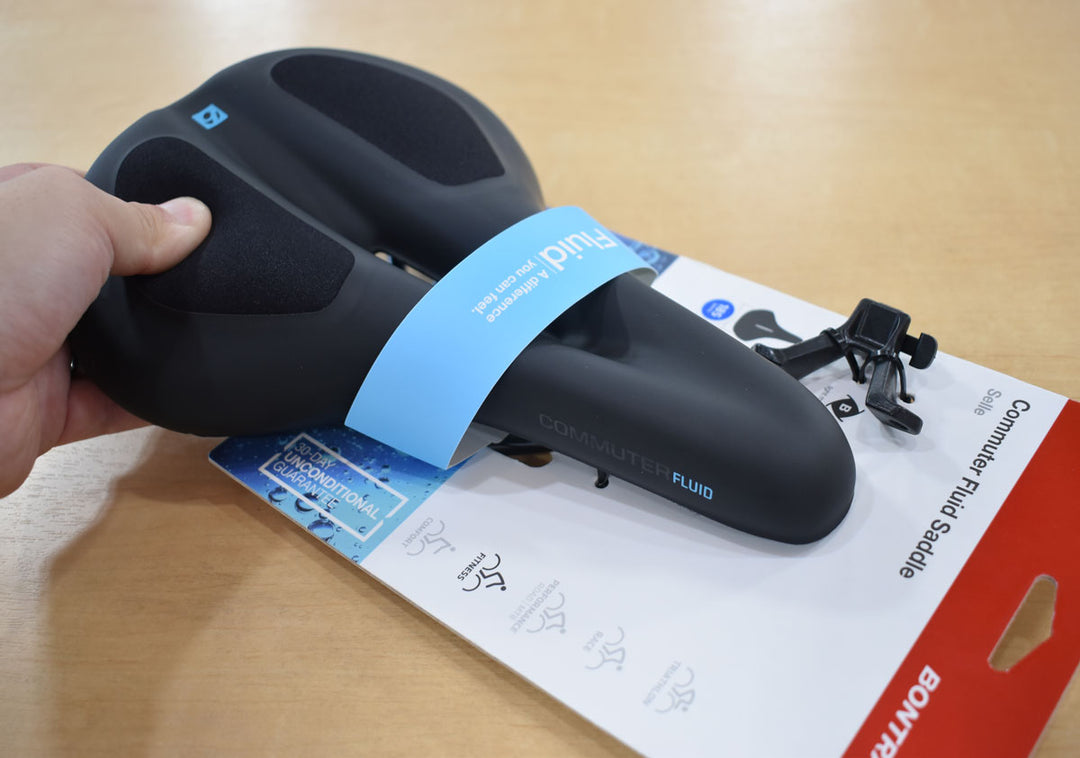 特許の素材を使用した、圧迫を軽減するFluid(フルード)サドル登場！