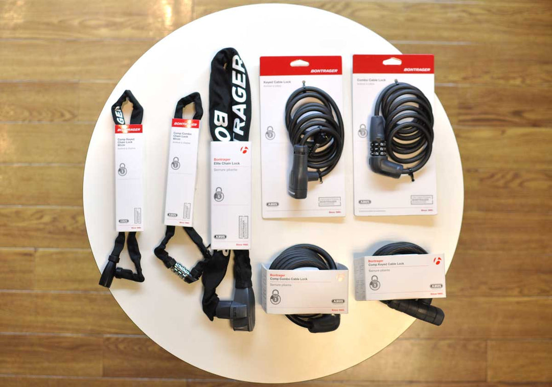 自転車の鍵はBONTRAGERケーブルロックで決まり！