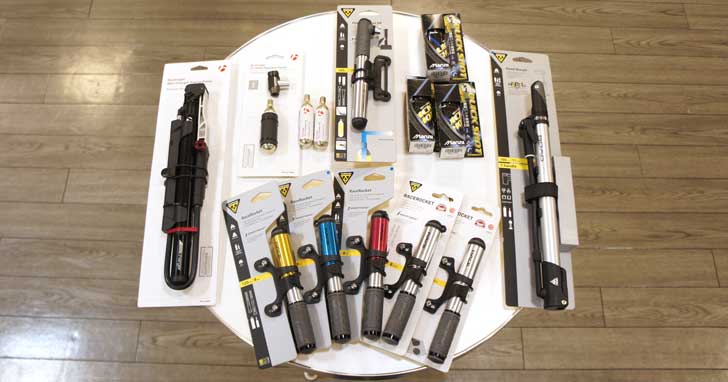 実際に空気を入れてみた！おすすめ携帯ポンプ6つとそのポンピング回数や取り付けイメージなど