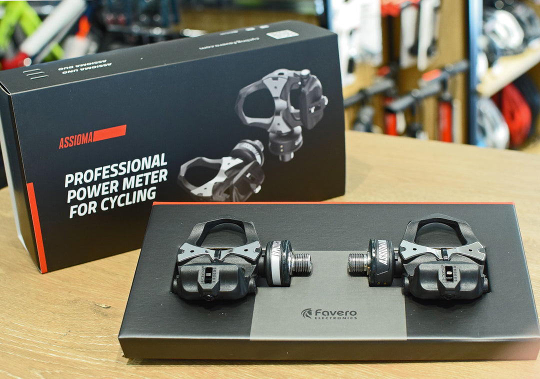 充電可能なペダル式パワーメーターFavero Assioma（ファベロ・アシオマ）が入荷！