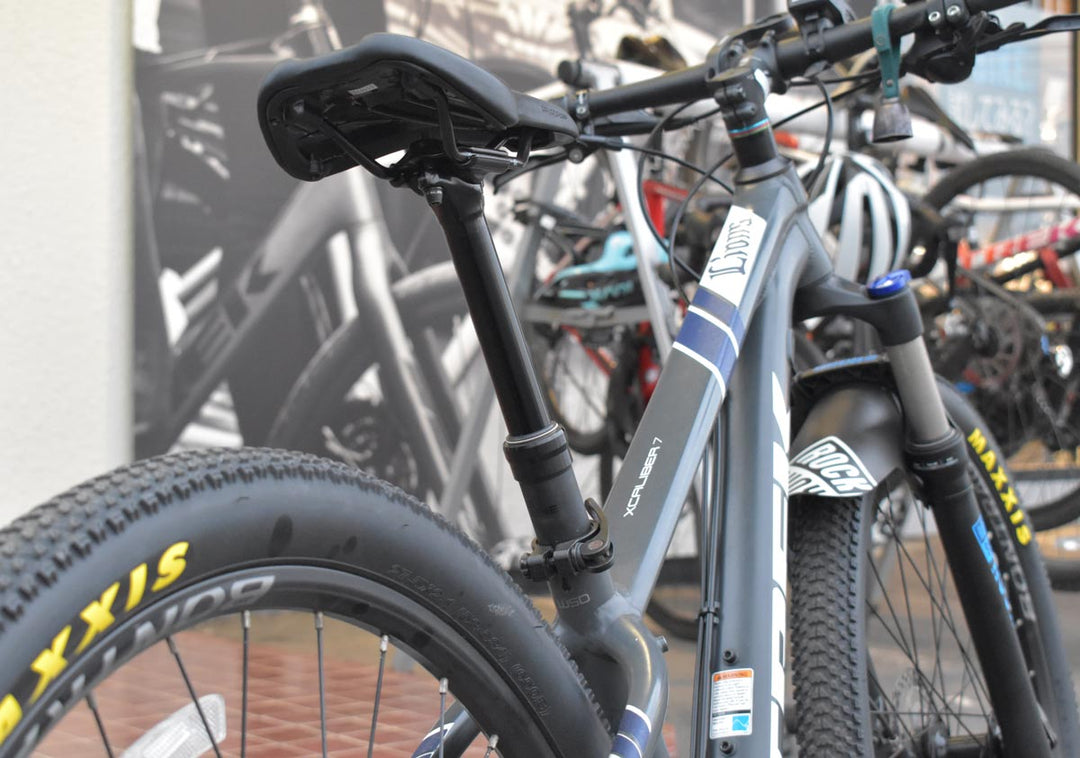 ドロッパーシートポスト取り付けたMTB