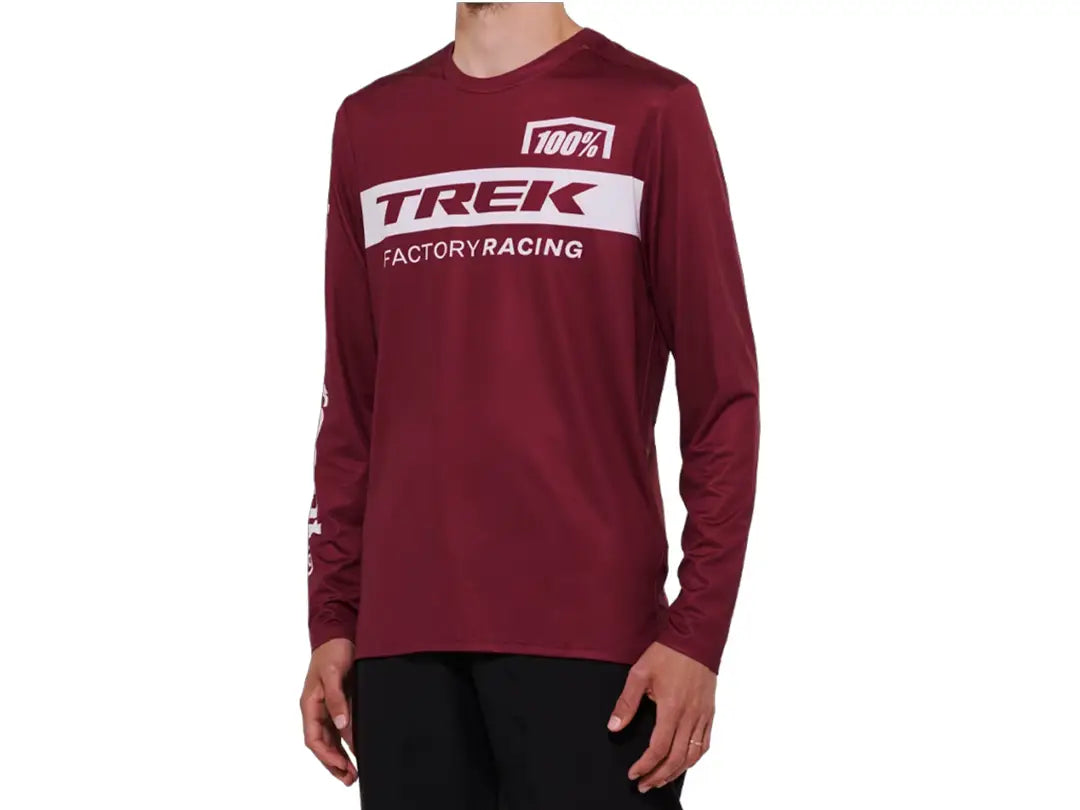 100% Trek Factory Racing ロングスリーブMTBジャージ