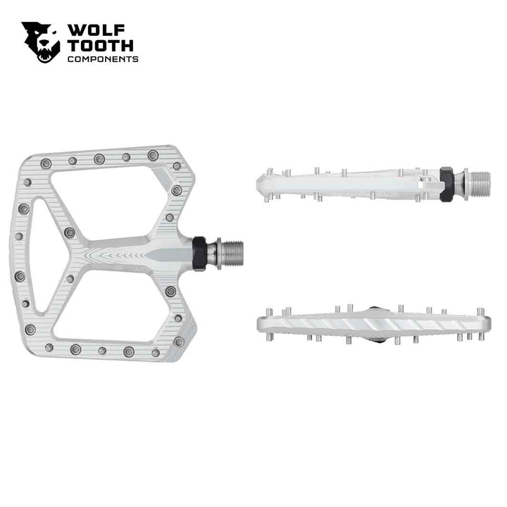 メーカー：Wolftooth 商品名：Repsaw Pedal カラー：Law Silver 