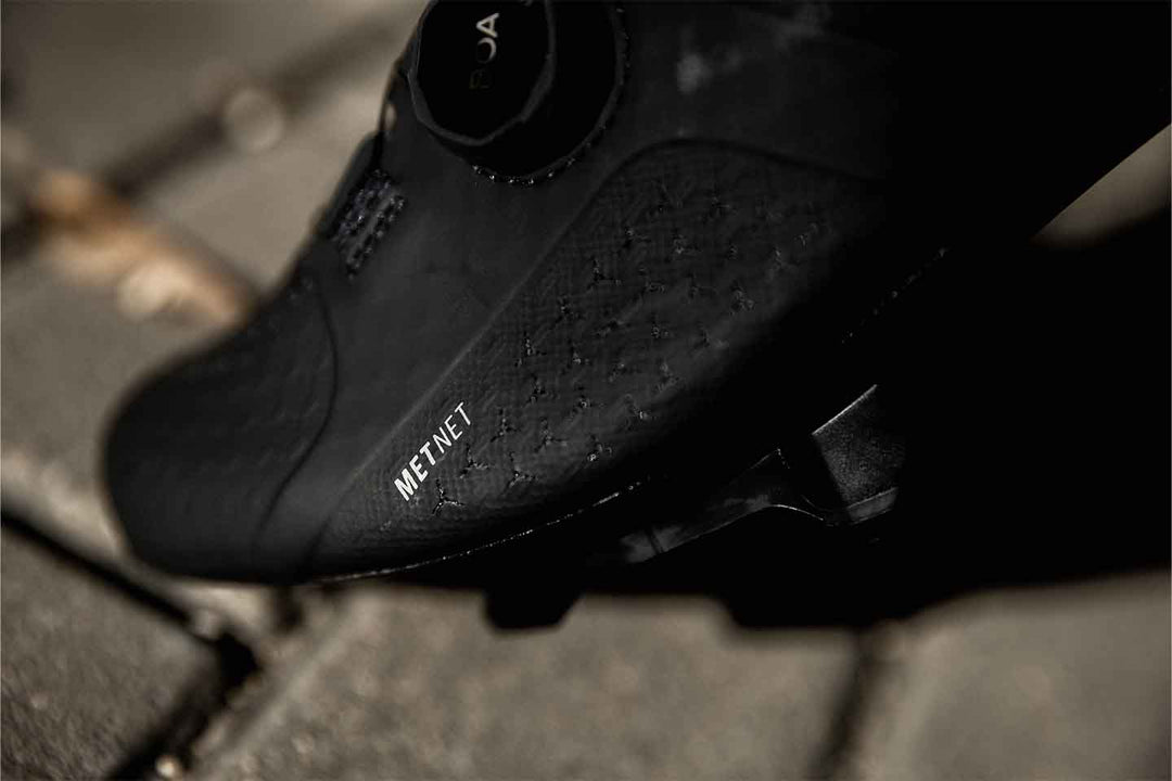 ベロシスシューズのメットネット配置部分