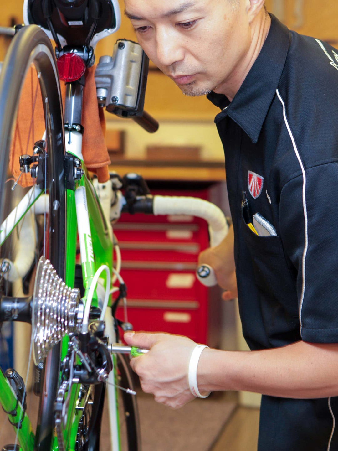 点検作業を行っている様子