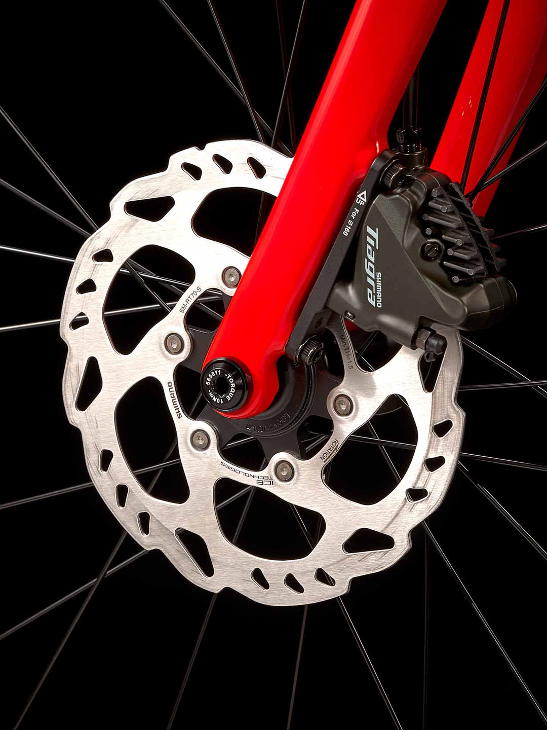 ロードバイクのディスクブレーキの写真