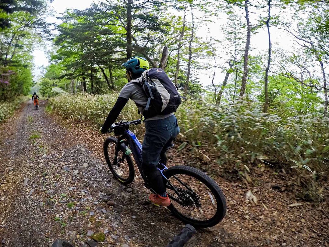 eMTB３台で志津林道に出かけた時の写真
