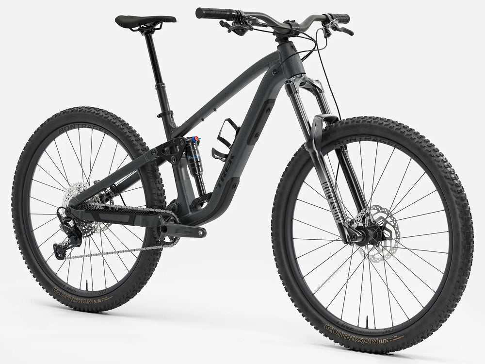 ブランド名：TREK、モデル名：Fuel EX 5 Gen 7、カラー名：Lithium Grey/Trek Black Splatter、年式：2026年モデル