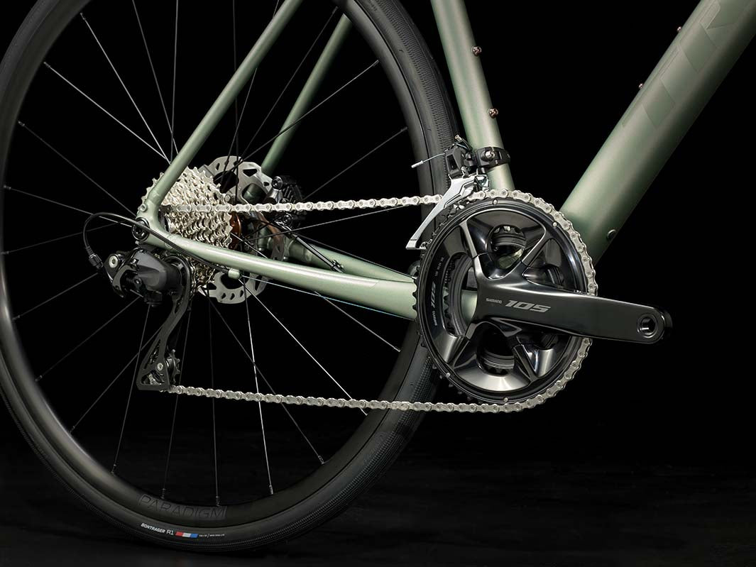 Trek Domane AL5 Gen4（トレックドマーネAL4 Gen4）Lichen Green（グリーン）のドライブトレイン画像