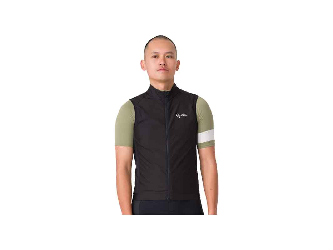 Rapha Core Cycling Gilet（ラファ コア サイクリング ジレ）BLACKの前面