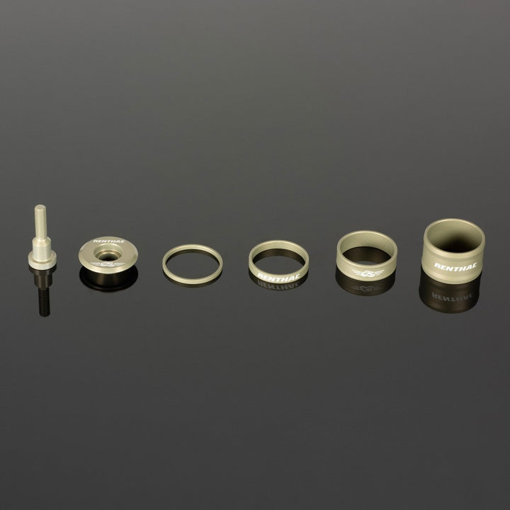 Renthal Top Cap and Spacer Kit（レンサル トップキャップ・スペーサー キット）ゴールドバージョン