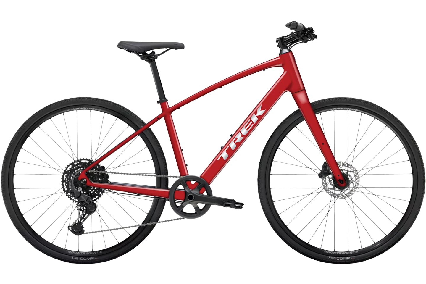 ブランド名：トレック、モデル名：FX 2 Stepover Gen 4、カラー名：Fury Red