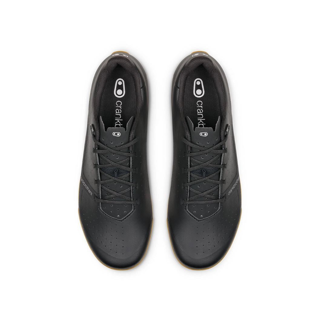 Crankbrothers Candy gravel/xc（クランクブラザーズ キャンディ グラベル XC）カラー：ブラック　両足並べて真上から