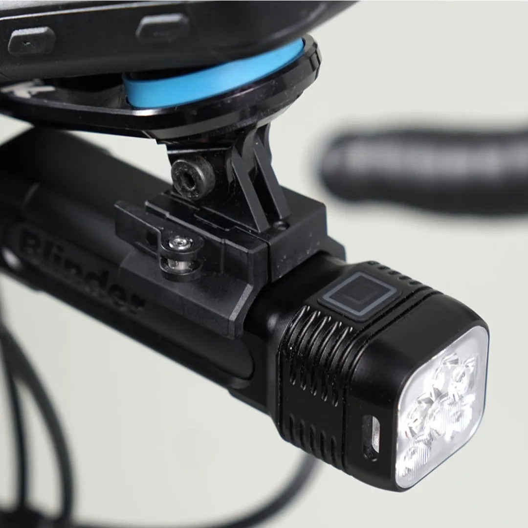 Knog Blinder 1400（ノグ ブラインダー 1400）Goproマウントでハンドル下側取り付け