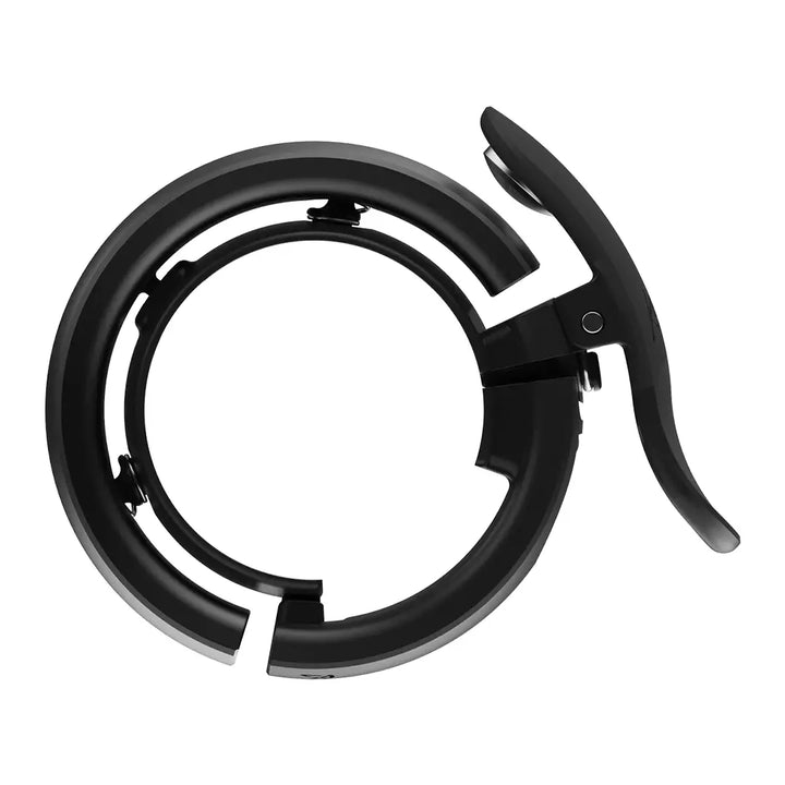 Knog（ノグ） Oi Prima Bike Bell（オイ プリマ バイク ベル）Anthraciteカラー Largeサイズ　真横から