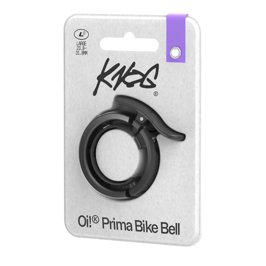 Knog（ノグ） Oi Prima Bike Bell（オイ プリマ バイク ベル）Anthracite Largeパッケージ