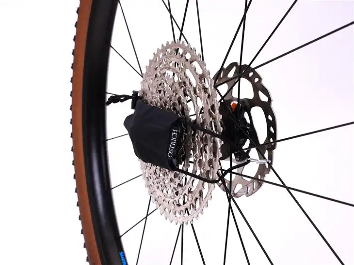 オーストリッチのスプロケットキーパーを使用した後輪ホイール