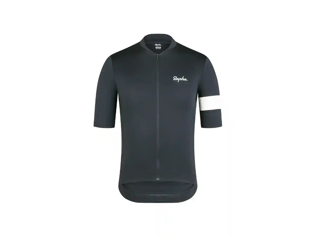 Rapha Core Cycling Jersey（ラファ コア サイクリング ジャージ）ブラックホワイト前側