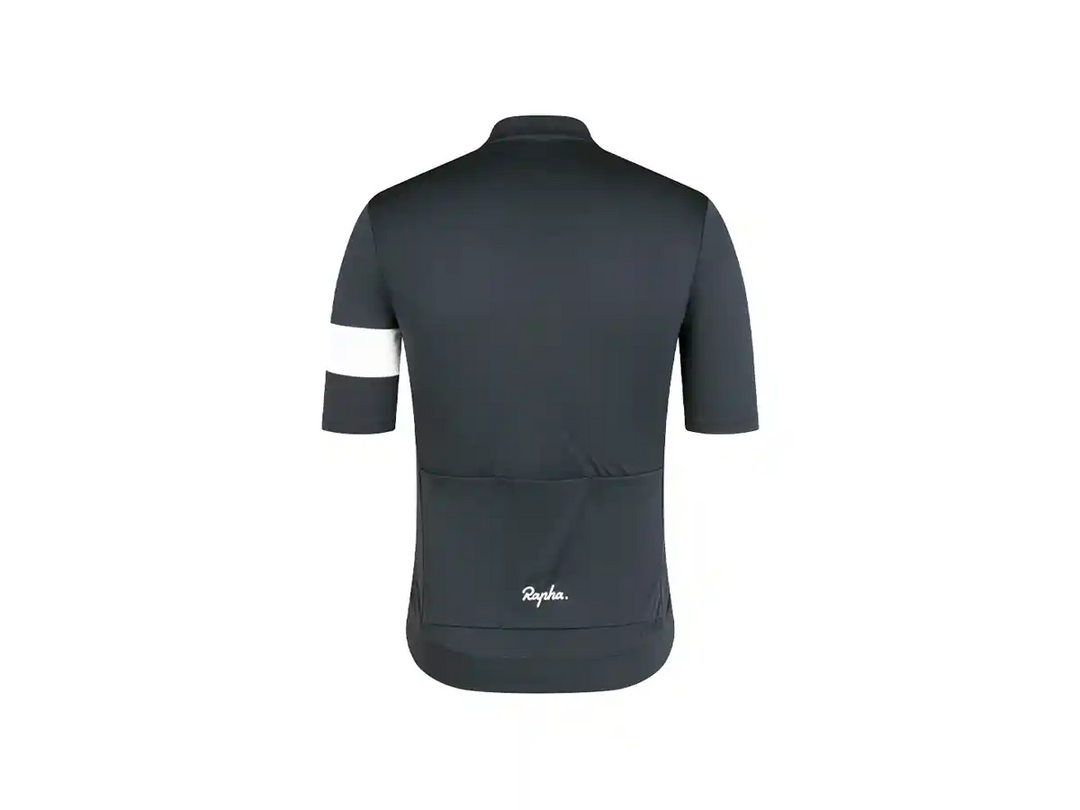 Rapha Core Cycling Jersey（ラファ コア サイクリング ジャージ）ブラックホワイト後ろ側