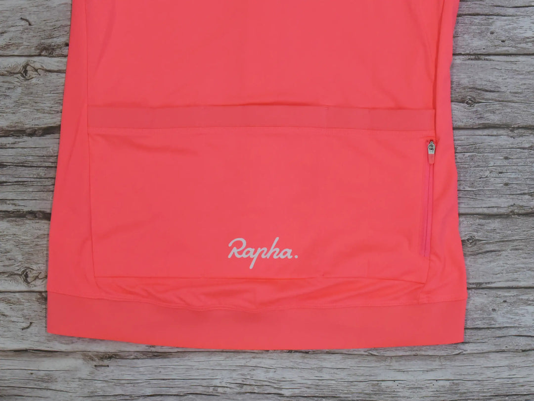 Rapha ウィメンズ コア サイクリング ジャージ Visibility Pink 後ろポケット