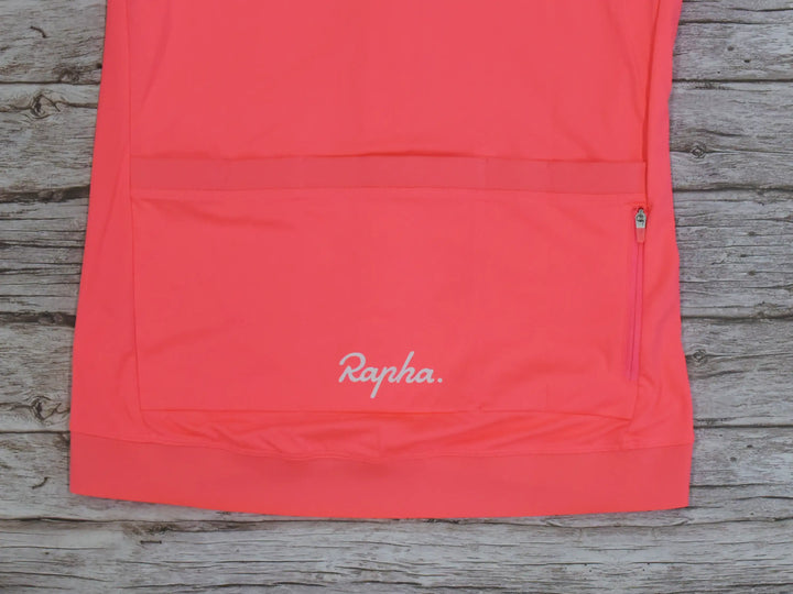 Rapha ウィメンズ コア サイクリング ジャージ Visibility Pink 後ろポケット