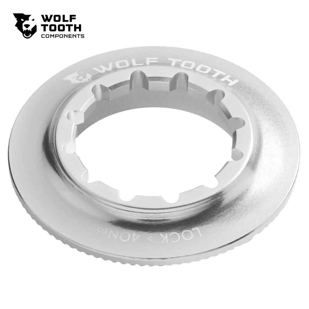 ウルフトゥース センターロックローターロックリング インターナルスプラインタイプのロウシルバー