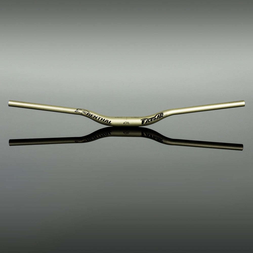 ブランド名：レンサル、商品名：ファットバー 35mm V3、ライズ：30mm、ワイズ：800mm、カラー名：ゴールド