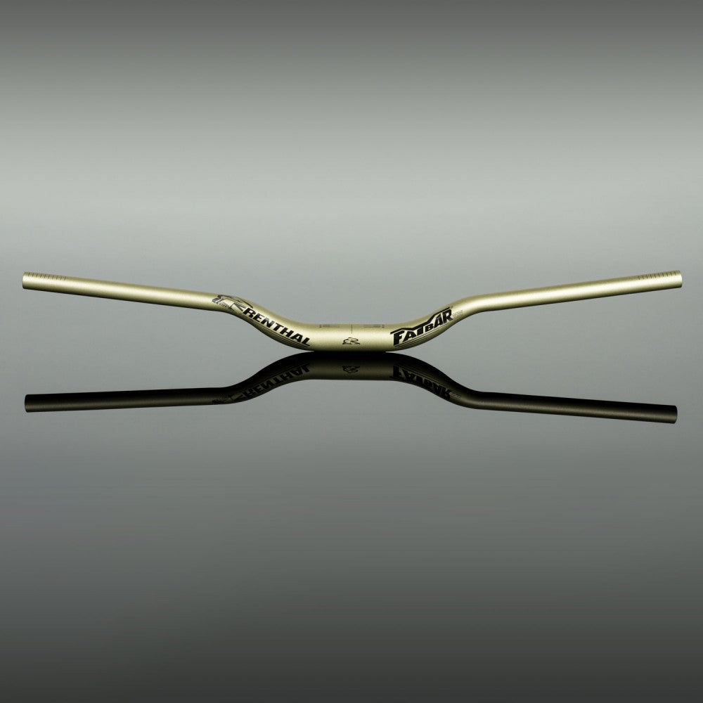 ブランド名：レンサル、商品名：ファットバー 35mm V3、ライズ：40mm、ワイズ：800mm、カラー名：ゴールド