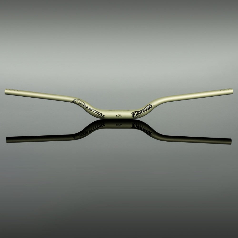 ブランド名：レンサル、商品名：ファットバー 35mm V3、ライズ：50mm、ワイズ：820mm、カラー名：ゴールド