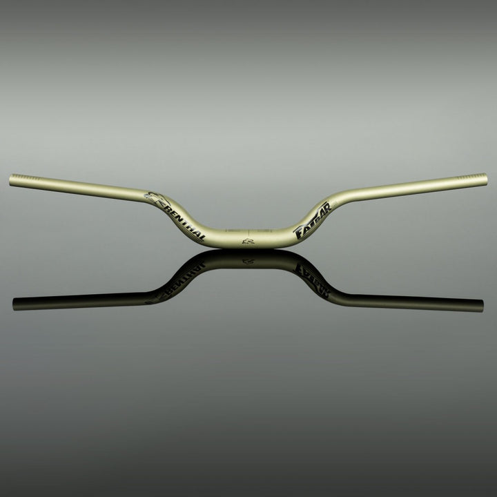 ブランド名：レンサル、商品名：ファットバー 35mm V3、ライズ：70mm、ワイズ：820mm、カラー名：ゴールド