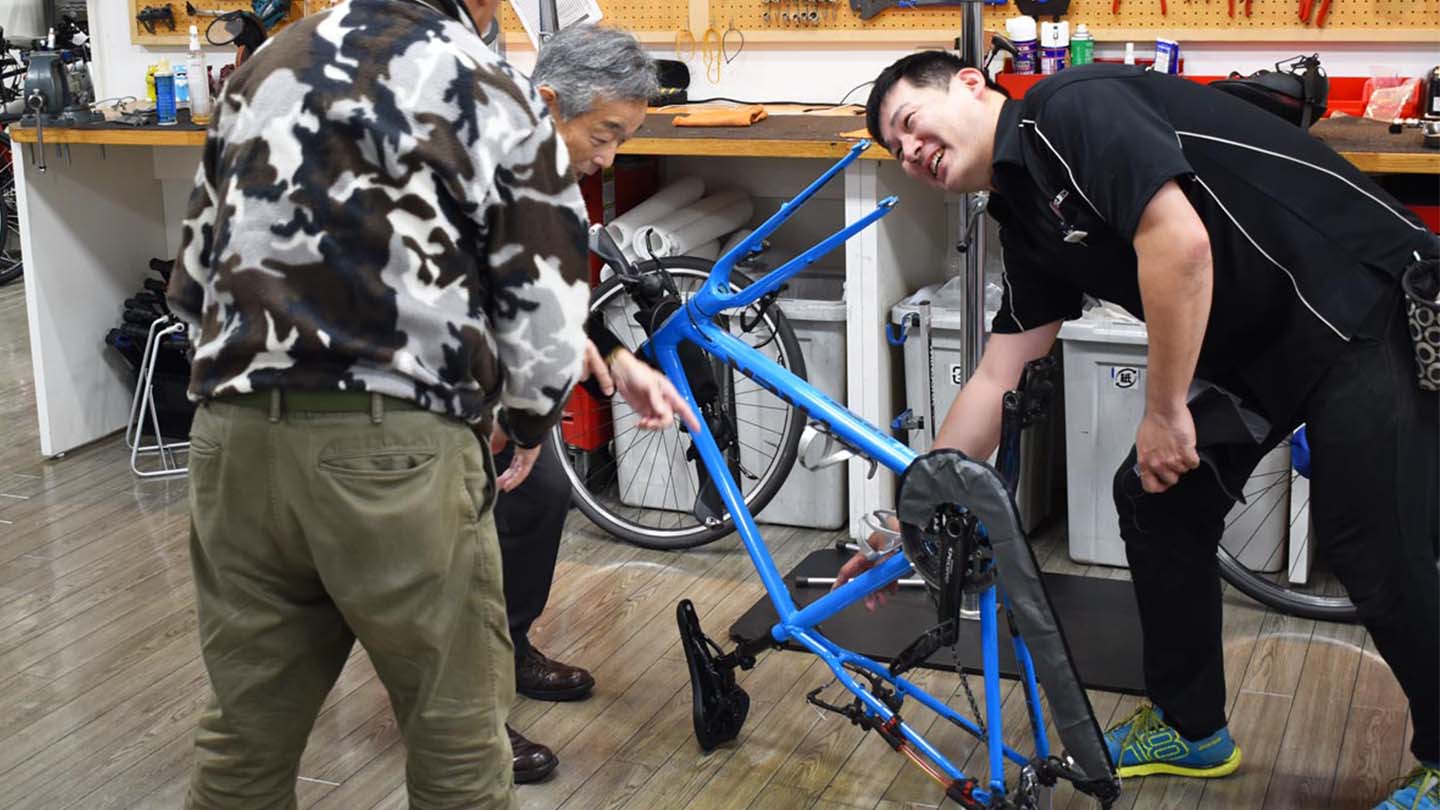 輪行袋の使い方講習会の告知画像