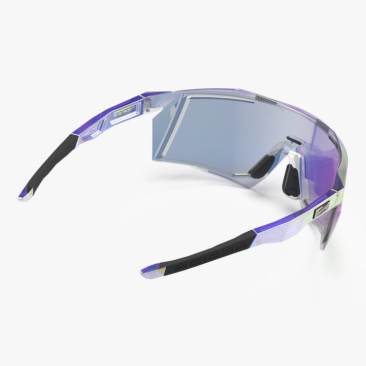 SCICON SPORTS アイウェアAEROSTORM カラー：BLUE LIGHT CLEAR　斜め後ろから