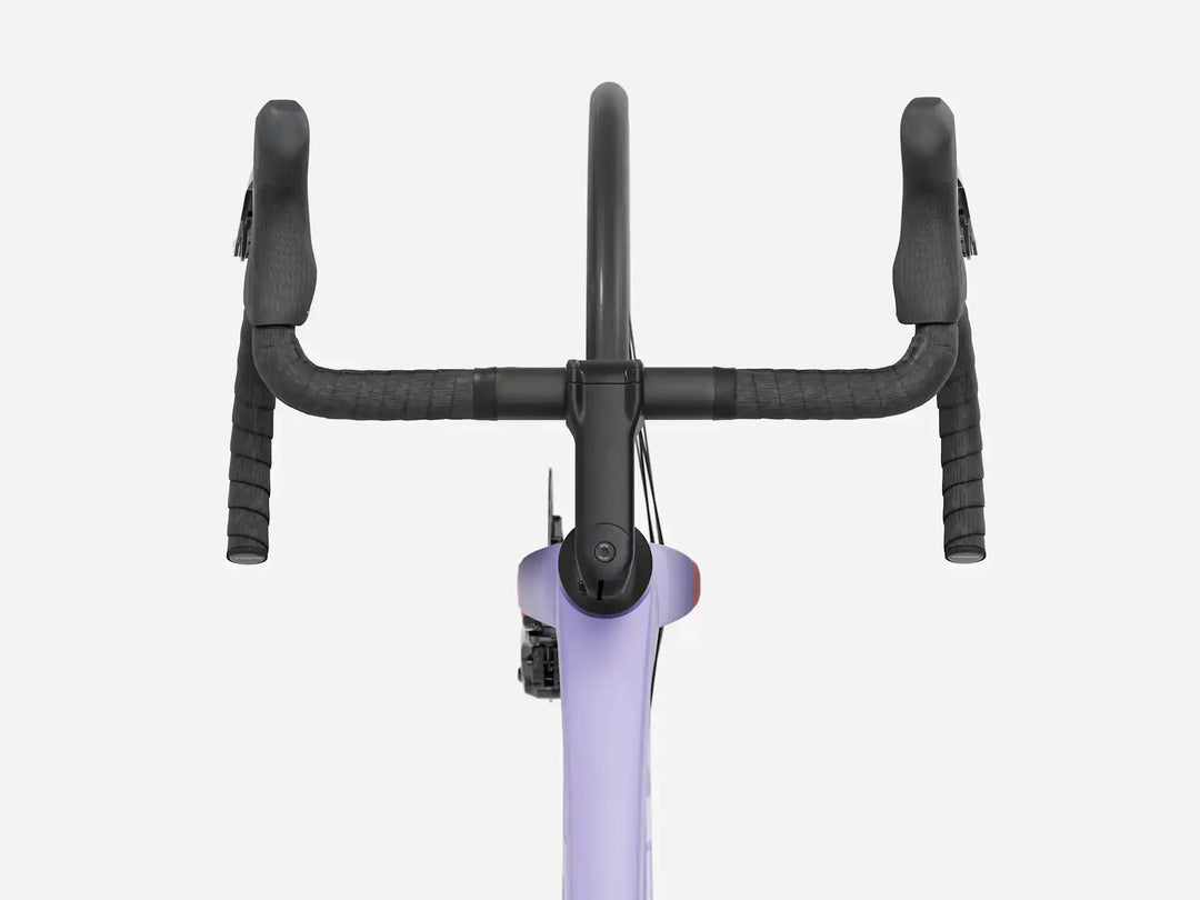 TREK Madone SL5 Gen8（2026年モデル）カラー：Matte Lavender Haze/Deep Smoke　ハンドル真上から