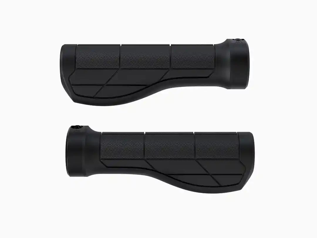 Trek Ergonomic Comp MTBグリップセット　左右のグリップを並べて真上から