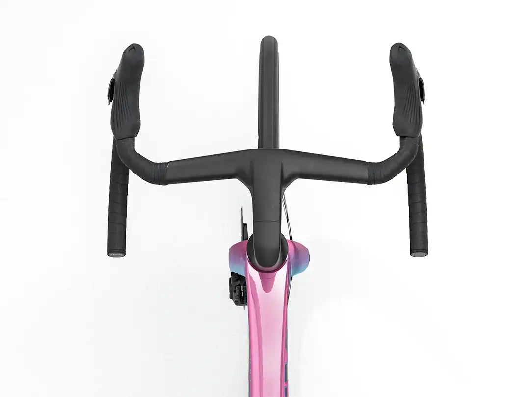 TREK Madone SLR 9 Gen 8  カラー：ICON Synthwave　ハンドル真上から撮影