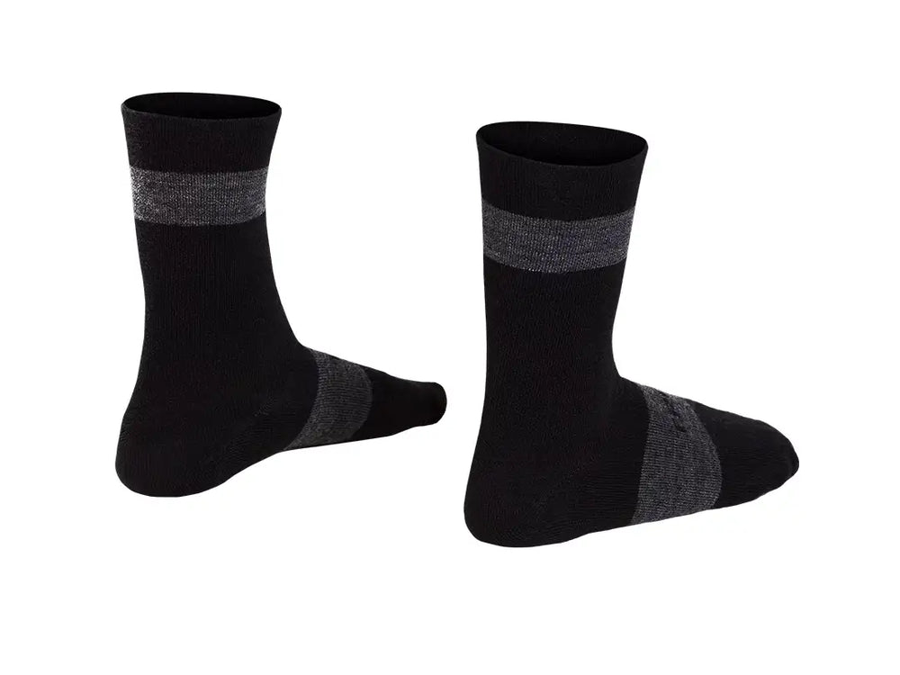 トレック Race Crew Merino Wool サイクリングソックス カラー：ブラックかかと側