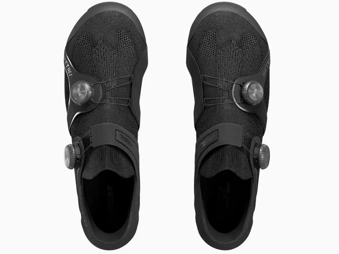 トレック RSL Knitロードシューズ カラー:
Black/Dark Grey　真上から撮影