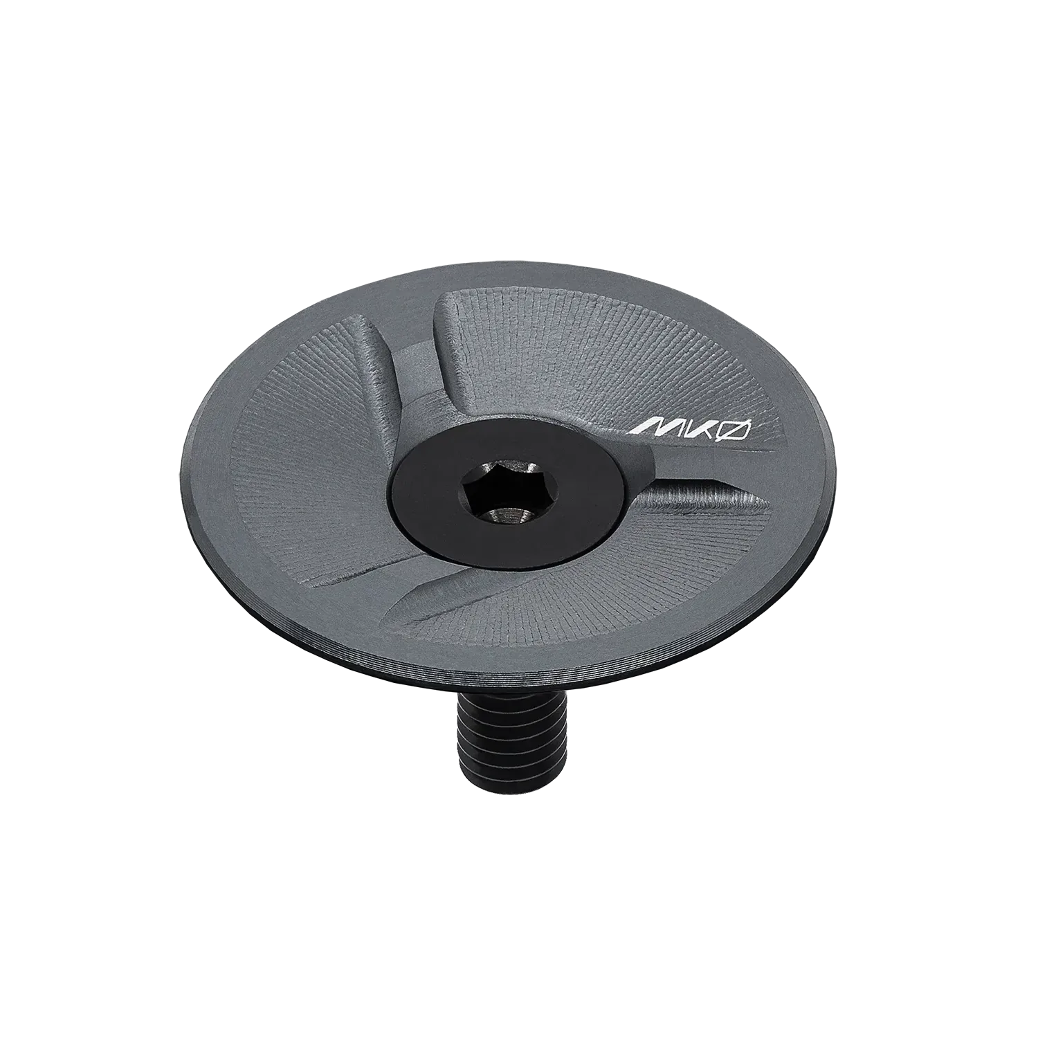 Wolf Tooth MK0 Low Profile Stem Cap Shadow Gray（ウルフトゥース MK0 ロー プロファイル ステム キャップ）