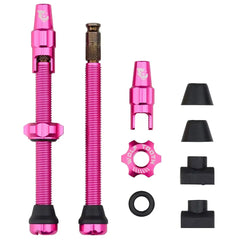 Wolf Tooth Tubeless Valve Stem Kit for Clik Valve 60mm（ウルフトゥース チューブレスバルブ60㎜ クリックバルブ）ピンク