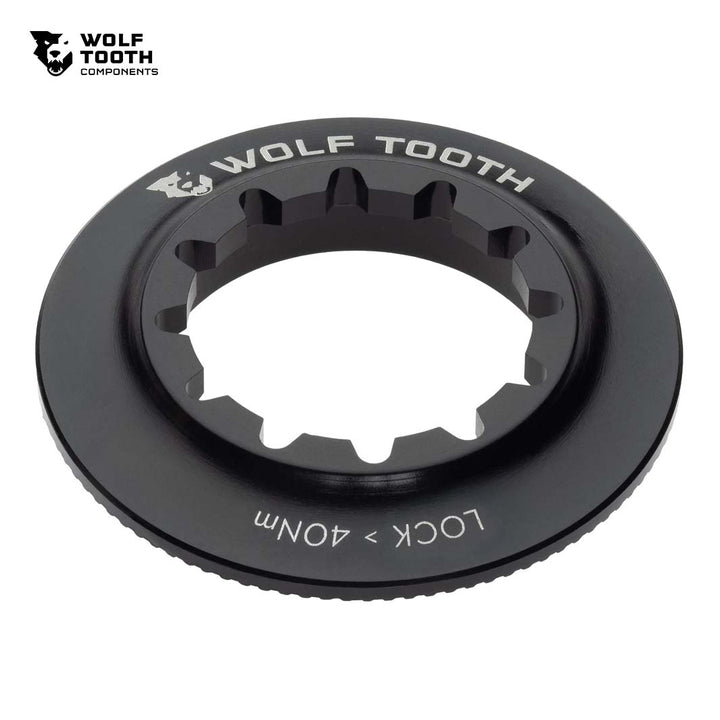 ウルフトゥース センターロックローターロックリング インターナルスプラインタイプのブラック