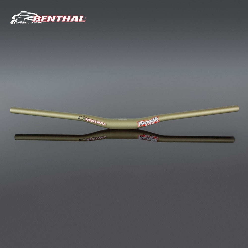 Renthal Fatbar Lite 35mm Handlebar Rise:20mm, Color:Gold（レンサルファットバーライト35mmハンドルバーのライズ20mm, カラーゴールドのバージョン）