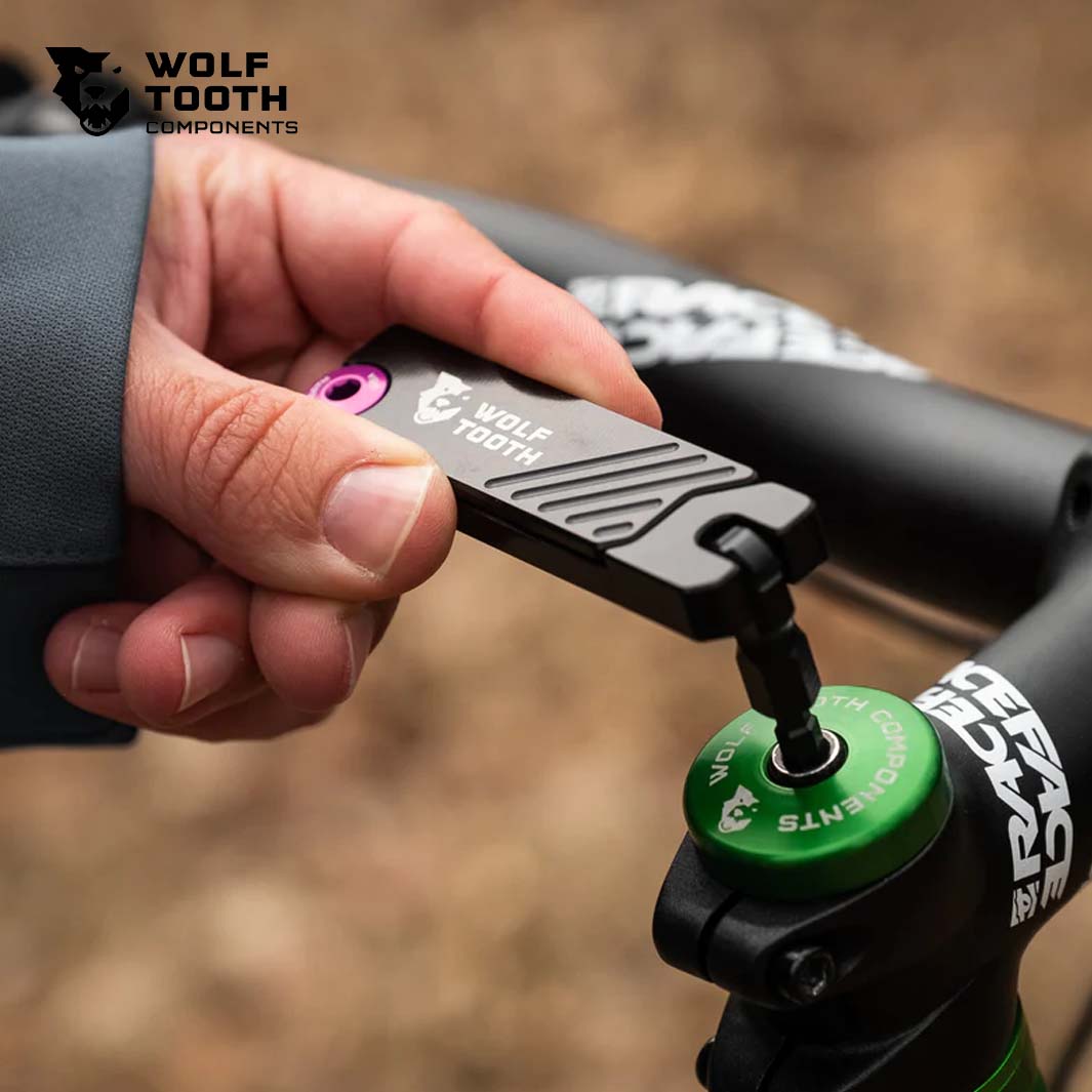 Wolf tooth 6-Bit Hex Wrench Multi-tool With Keychain（ウルフトゥース 6ビット ヘックスレンチ マルチツール キーホルダータイプ）